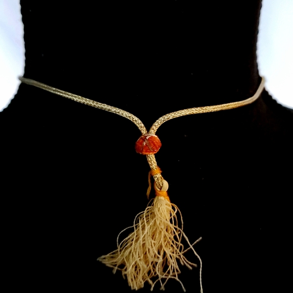 Unique gold multi length necklace - Picture 3 of 4